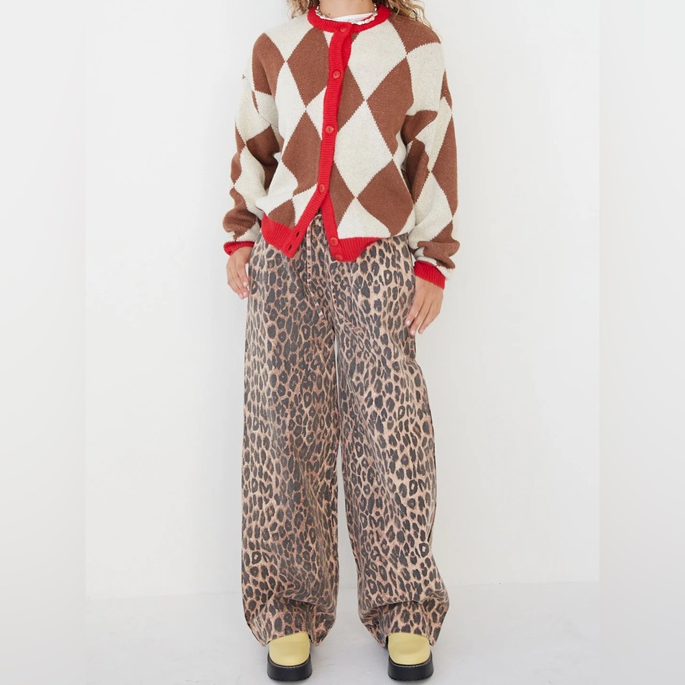 Damson Madder Good Nature Rafe Leopard Print Pants